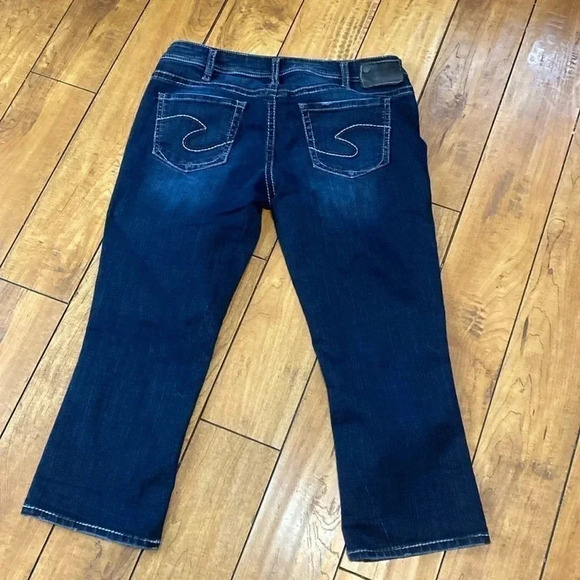 Silver aiko kick flare jean capris - Picture 6 of 6